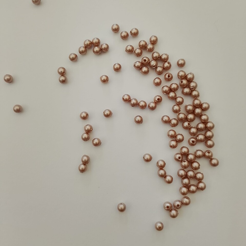 perle swarovski 3mm cristal bronze pearl swarovski busta da 100 pz