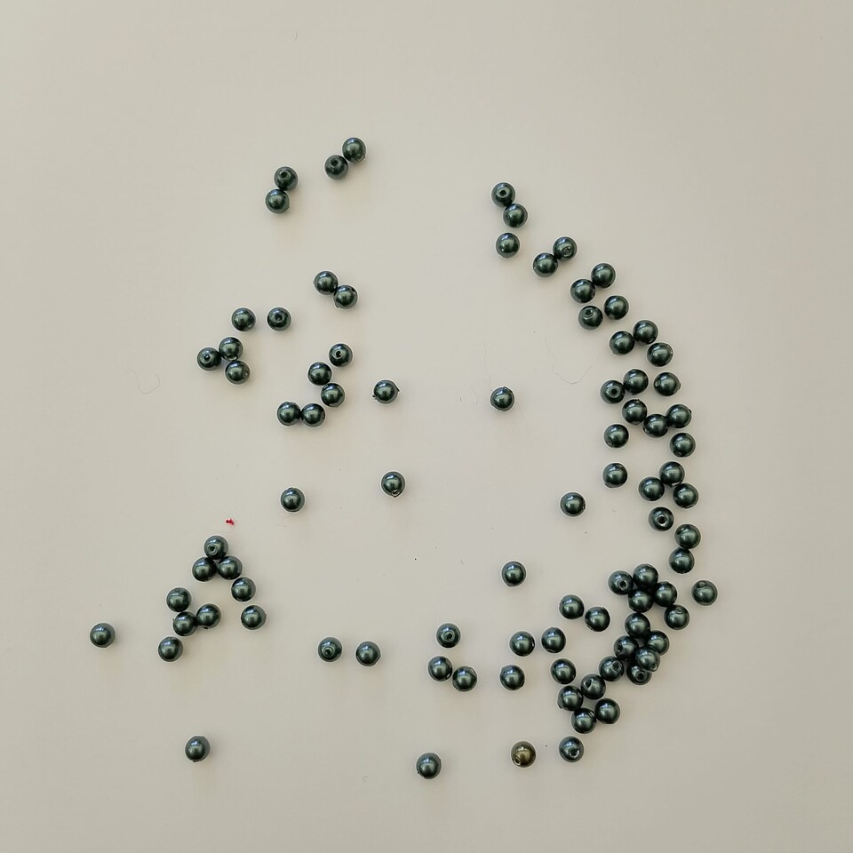 perle swarovski 3mm cristal petrol pearl swarovski busta da 100 pz