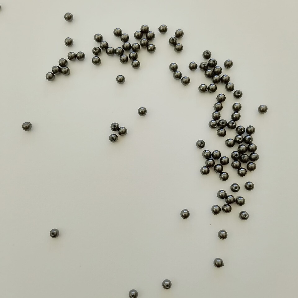 perle swarovski 3mm cristal dark grey pearl swarovski busta da 100 pz