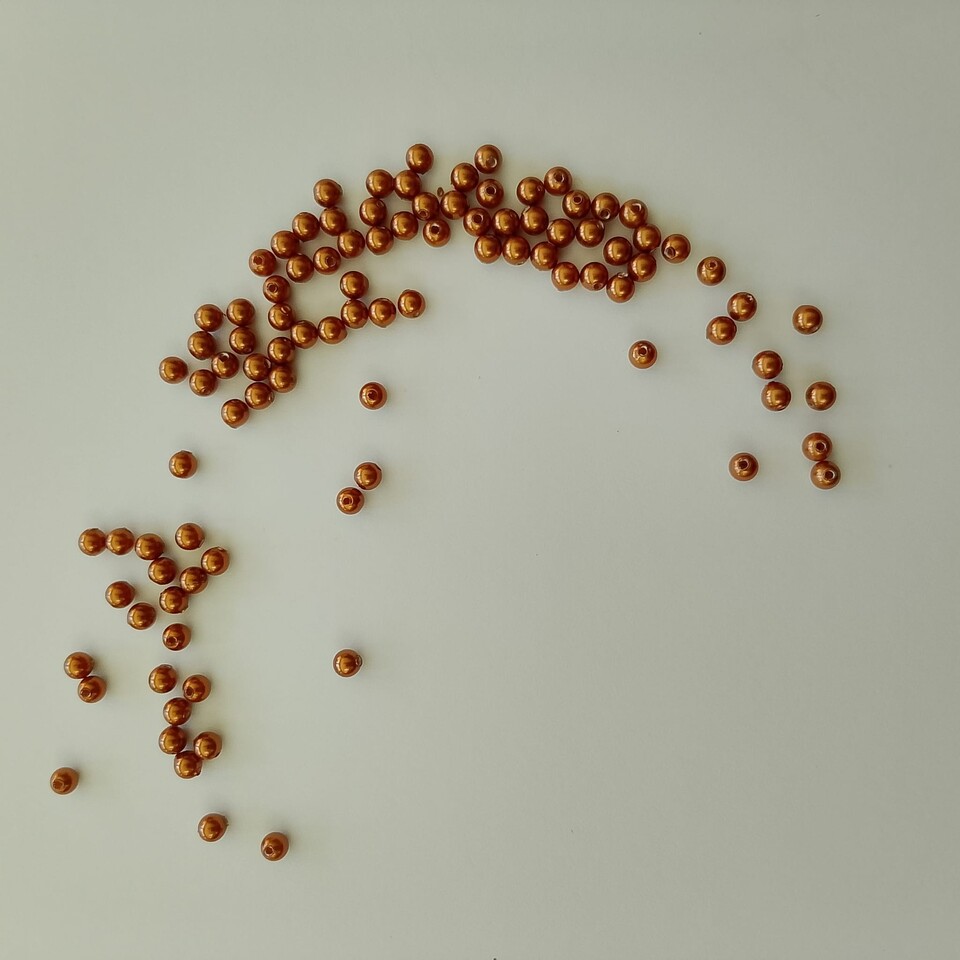 perle swarovski 3mm cristal copper pearl swarovski busta da 100 pz