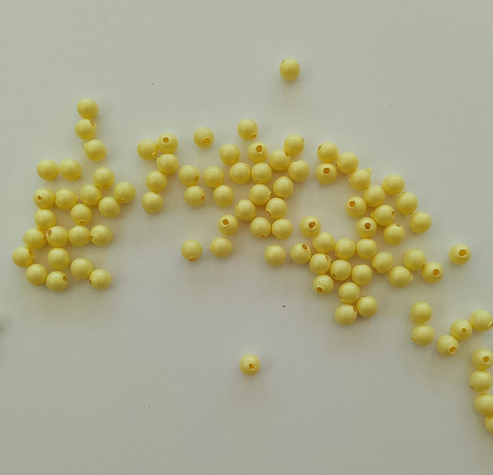 perle swarovski 3mm cristal pastel yellow pearl swarovski busta da 100 pz