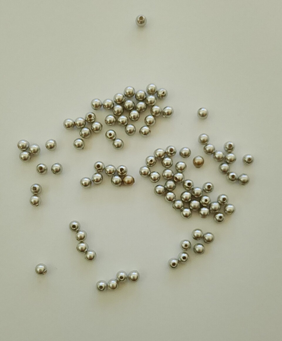 perle swarovski 3mm cristal light grey pearl swarovski busta da 100 pz