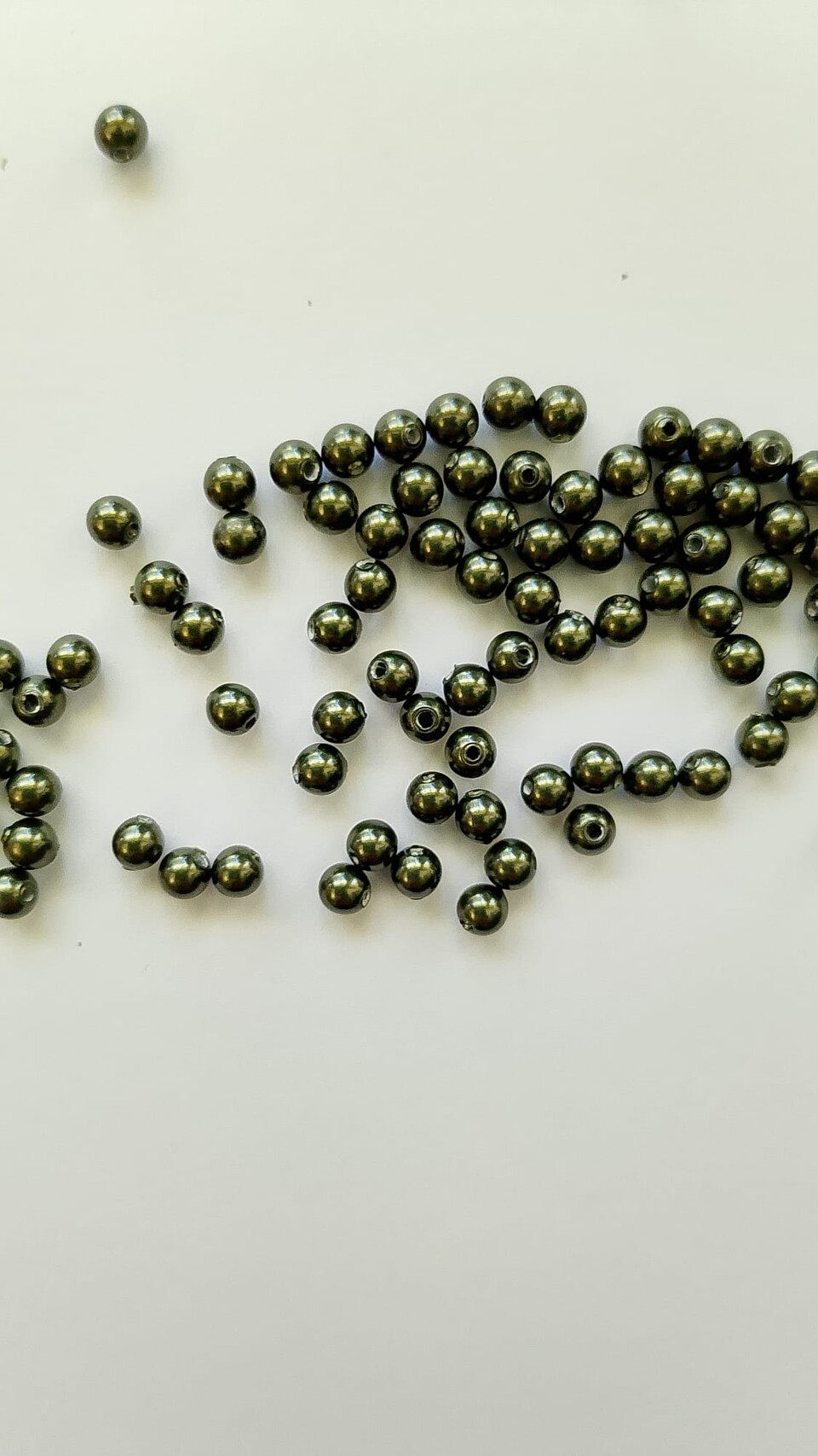 perle swarovski 3mm cristal dark green pearl swarovski busta da 100 pz