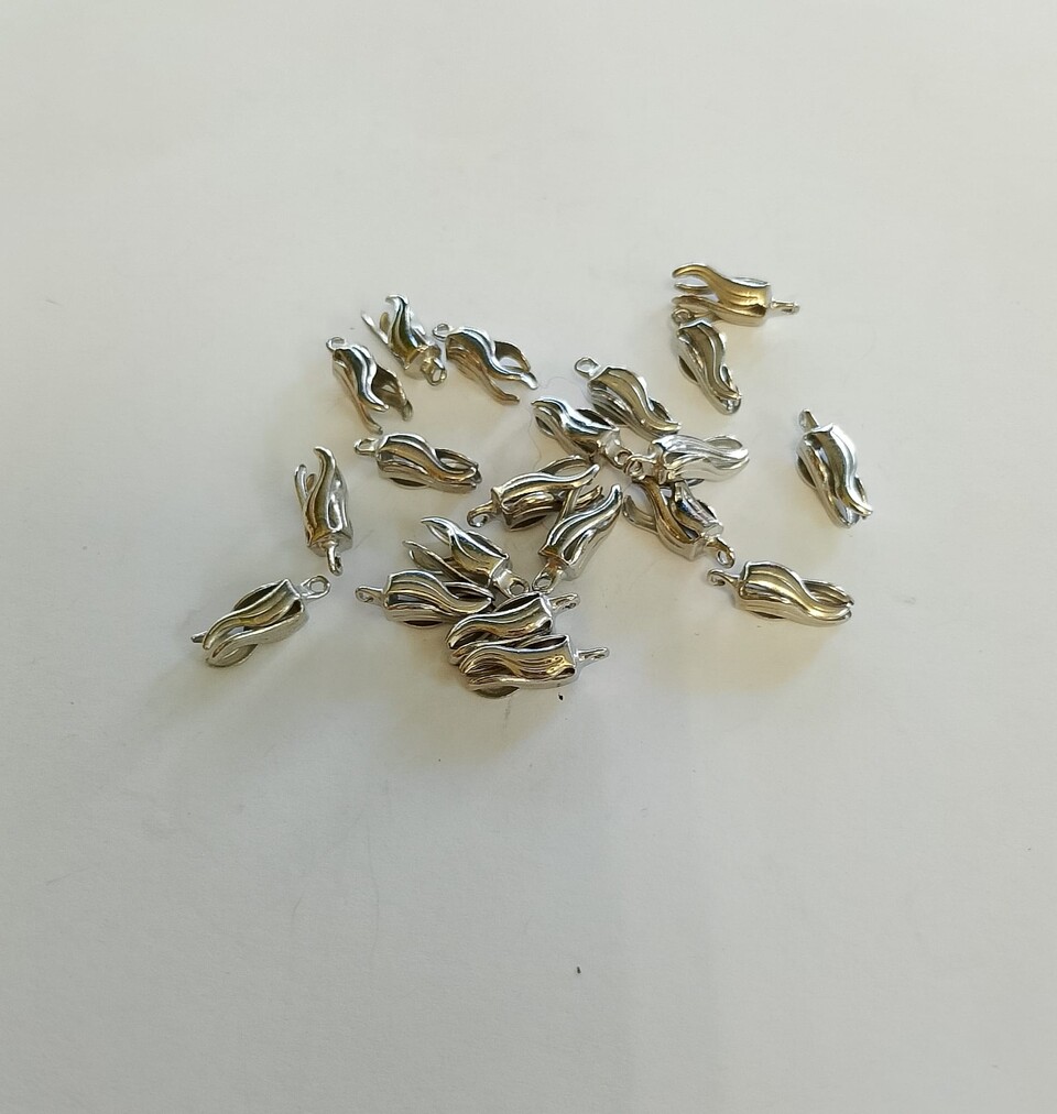 coppette chiudi filo con asola ottone colore nichel menoni 20 mm busta da 20 pezzi