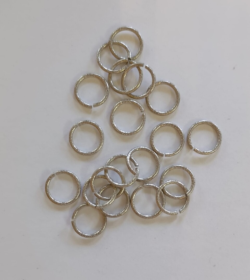 Anello di congiunzione colore argento mm16 menoni busta da 20 pezzi