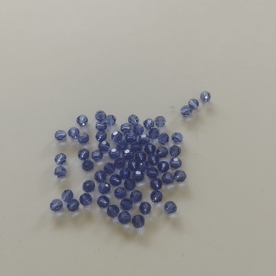 Swarovski sfaccettato Montana4 mm swarovski busta da 100 pz
