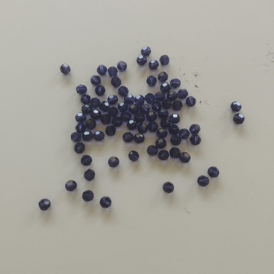 Swarovski sfaccettato purple velvet 4 mm swarovski busta da 100 pz
