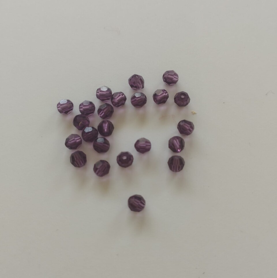 Swarovski sfaccettato amethyst 4 mm swarovski busta da 100 pz