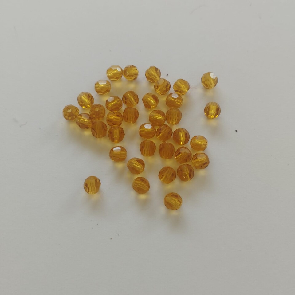 cristalli preciosa sfaccettati topaz  4 mm preciosa busta da 100 pz