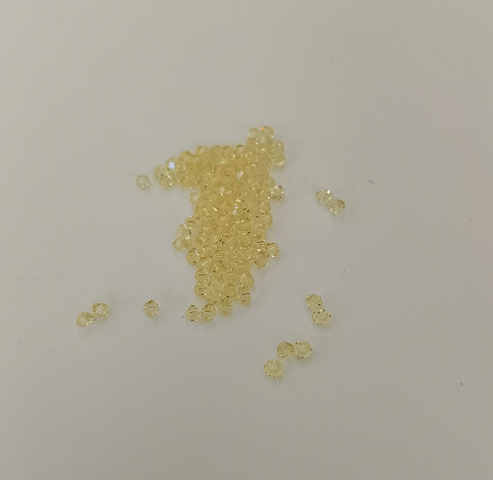 Swarovski bicono citrine 3 mm swarovski busta da 100 pz