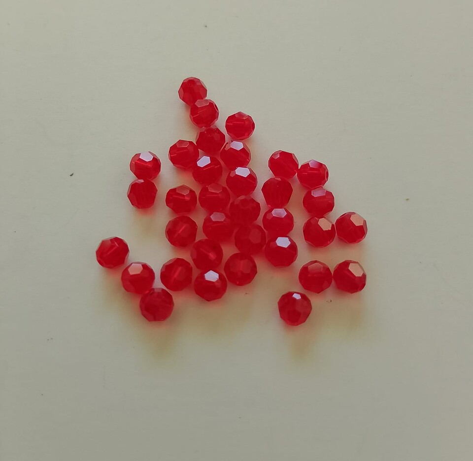 Swarovski sfaccettato 4 mm light siam swarovski busta da 100pz
