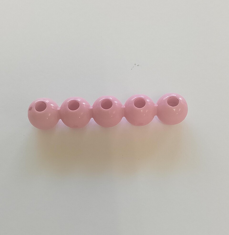 Perla rosa 40 mm mabel busta da 10 pezzi