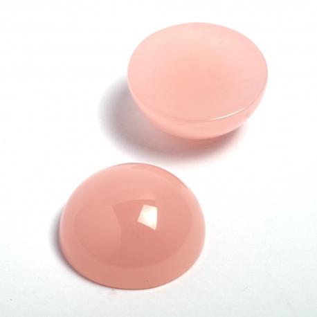 Cabochon rosa   arti e grafica mm 15