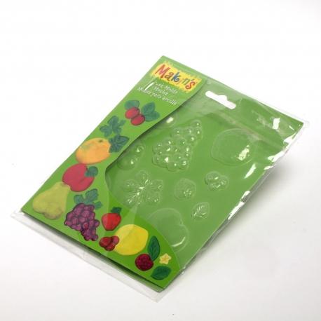 Stampo in silicone a fantasia frutta Makin's silicone 14 x 17 cm