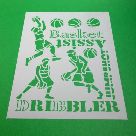 Stencil basket stamperia 21x29,7