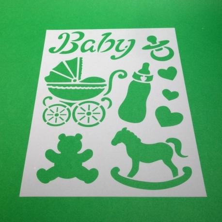 Stencil baby stamperia 21x29,7