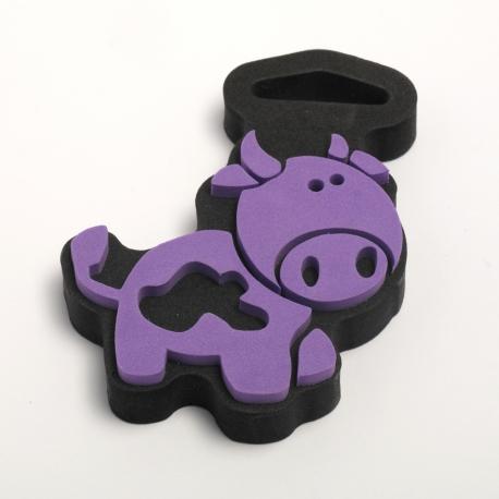 timbro in gomma a forma di mucca stamperia 9cm x 6cm