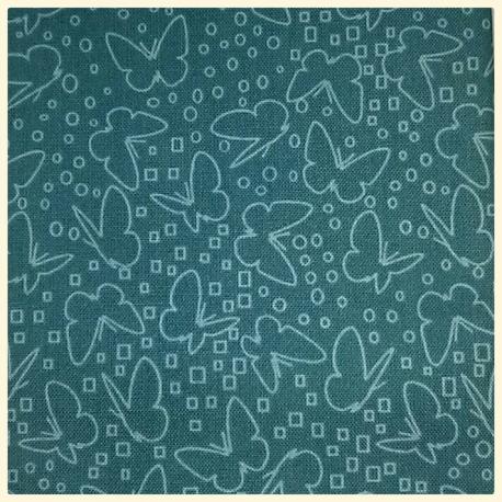 Tessuto americano con farfalle stilizzate to.do 50x55cm