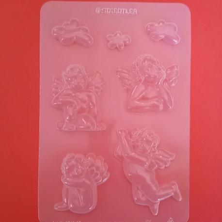 Stampo  angeli staedtler silicone  23 x 15