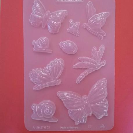 Stampo FIMO a fantasia farfalle, libellula e coccinella staedtler 15 cm x 23 cm