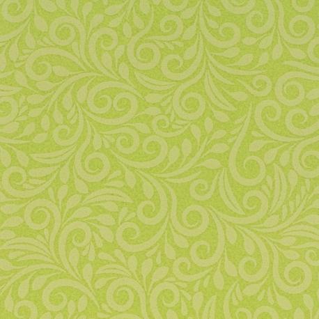 Pannolenci verde mele con viticcio beige H 90cm x 50cm arti e grafica tessuto