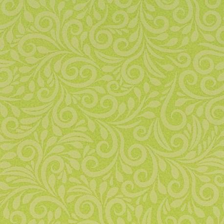 Pannolenci verde mele con viticcio beige H 90cm x 50cm arti e grafica tessuto