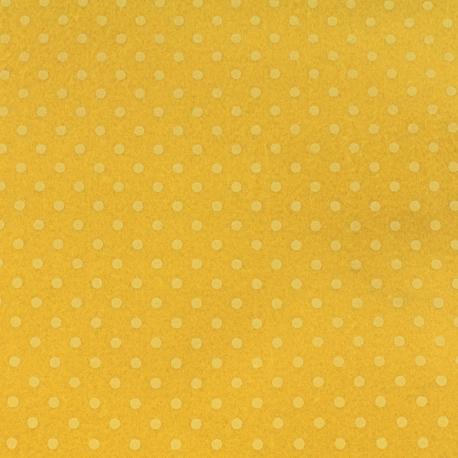 Pannolenci giallo con pois bianchi H 90cm x 50cm arti e grafica tessuto