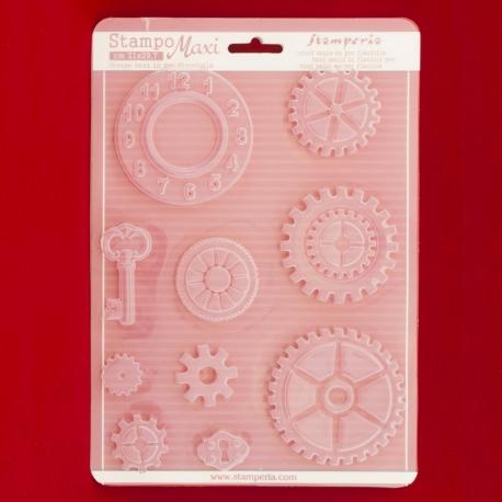 Stampo ingranaggi orologi in pvc flessibile stamperia 21 x 29.7 cm