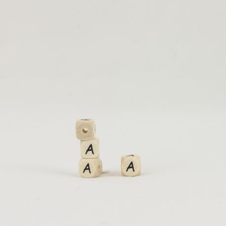 cubo lettera A in legno arti e grafica 1 cm