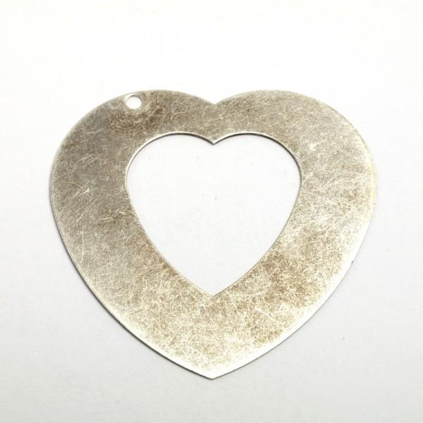 Ciondolo cuore mm 50 made in Italy menoni busta da 3 pezzi