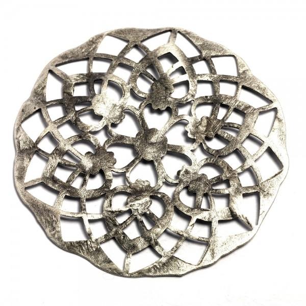 Ciondolo filigrana fiore 60 mm argento antico menoni busta da 5 pezzi
