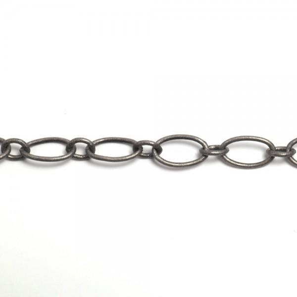 Catena maglia ovale e tonda (0,50cm) menoni argento antico