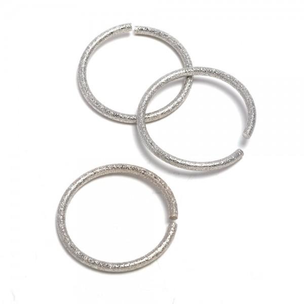 Anello di congiunzione D 35 mmargento satinato menoni busta da 10 pezzi