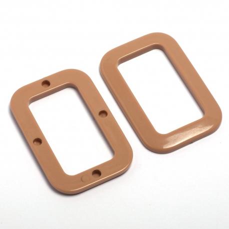 resina rettangolare mabel 45 x 30mm busta da 2 pezzi