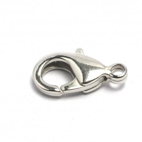 Moschettone argentato mm15 menoni busta da 10 pezzi