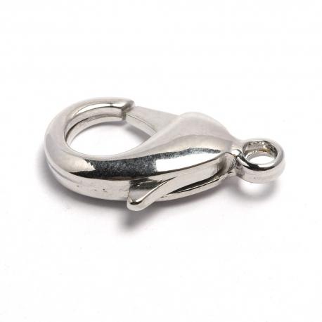 Moschettone argentato mm22 menoni busta da 5 pezzi