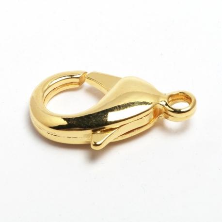 Moschettone oro mm22 menoni 18mm D  busta da 5pezzi