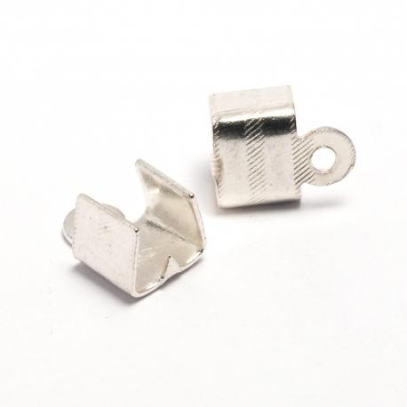 Fascetta finale busta da 25 pezzi menoni 5,3 mm argento ch