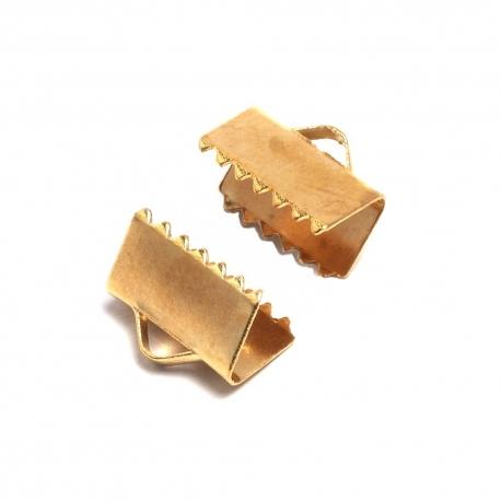 Fascetta finale dentata (busta da 30 pezzi) menoni colore oro