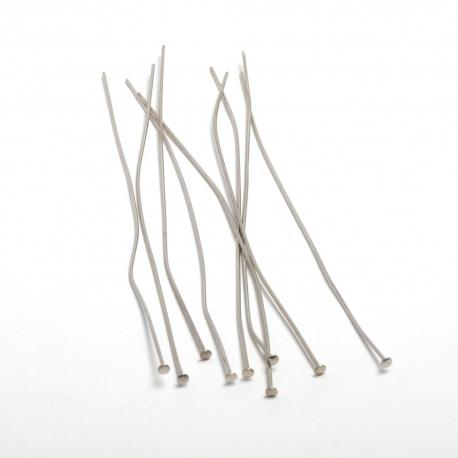 Chiodino testa piatta  argento menoni mm 80 (20pz)