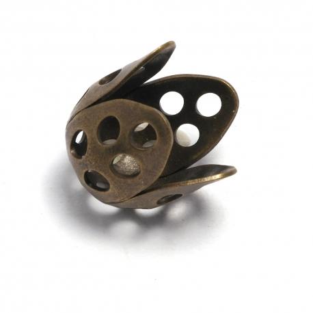 Coppetta forata in ottone mm 15 Free Bigiotteria busta da 10 pezzi