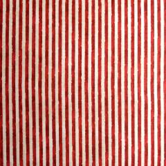 Tessuto americano panna e rosso arti e grafica 110x30cm