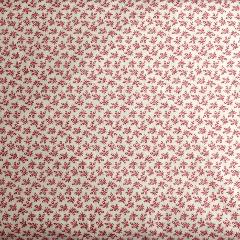 Tessuto americano bianco con fiorellini rossi arti e grafica 110x30cm