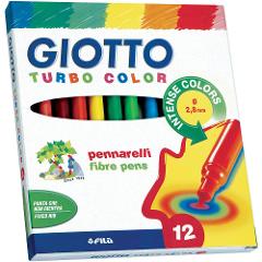 Turbo color  giotto fila confezione da  12 pennarelli