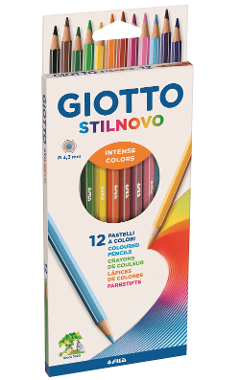 Stilnovo Giotto Fila confezione da 12 pastelli colorati