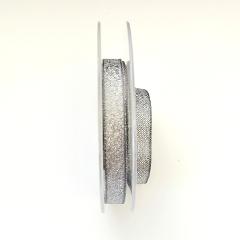 decoro argento metallizzato stafil 10mm con perfili piu scuri