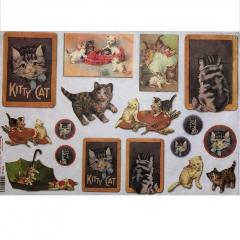 Carta riso cani e gatti stamperia 33x48