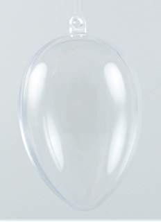 Uova in plexiglass apribile nel lato più lungo stafil H 10 cm