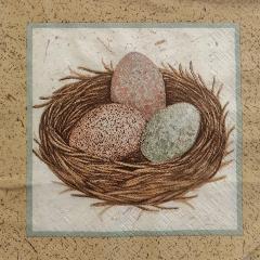 tovaglioli nido con uova arti e grafic busta da 2 pezzi 33x 33 cm