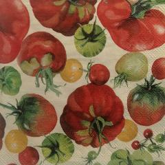 tovaglioli per decoupage pomodori arti e grafica busta da 2 pezzi 33 x 33 cm